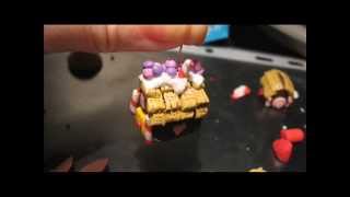 tutorial casina di marzapane in fimo polymer clay gingerbread house [upl. by Timothy391]