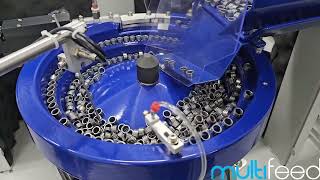 Collar CNC Bowl Feeder M563  MULTIFEED Parts Feeding System Sdn Bhd [upl. by Aissatsana]