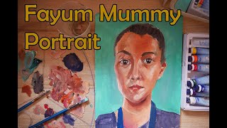 GRADE 4 Fayum Mummy Portrait Roman Art [upl. by Viviyan]