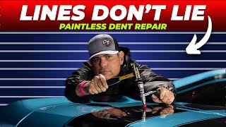 Mastering Paintless Dent Repair Line Reflection Techniques [upl. by Yennor]