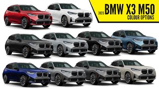 2025 BMW X3 M50  Color Options  Images  AUTOBICS [upl. by Furr]