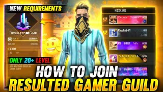 HOW TO JOIN RESULTED GAMER GUILD  HOW TO JOIN RESULTED YT GUILD  HOW TO JOIN V BADGE GUILD [upl. by Eleen]