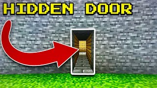 Minecraft Tutorial How To Build A Hidden Door [upl. by Leonardo]