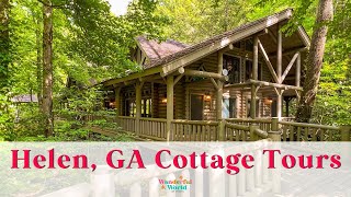 4 Creekside Cabins to Rent in Helen GA SmithgallWoods Cottage Tours in Georgias State Park [upl. by Angil427]