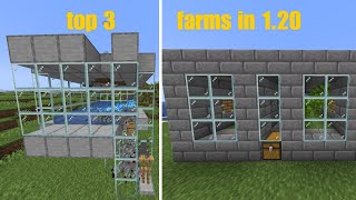 TOP 3 Farms for Beginners in Minecraft 121 [upl. by Manouch]