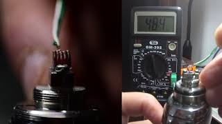 Real temperatures of dry burn with Ni80 coil [upl. by Duvall]