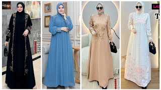 trend busana gamis terbaru yang akan viral di tahun 2025 [upl. by Ehsom947]