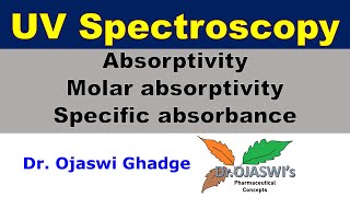 Absorptivity Specific absorbance and Molar absorptivity [upl. by Annyl]