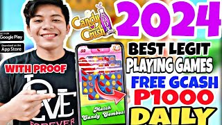 BEST GCASH LEGIT 2024  BY PLAY CANDY CRUSH  P1000 DAILY NO NEED INVITES WITH PROOF OF PAYOUT [upl. by Nmutua]