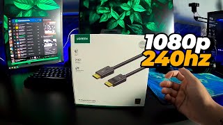 Testei o MELHOR cabo DisplayPort do MERCADO 1080p  240hz [upl. by Schott]