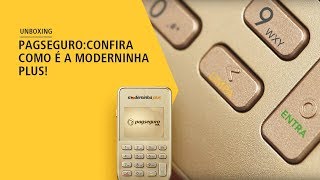 UNBOXING PagSeguro confira como é a Moderninha Plus [upl. by Salita]