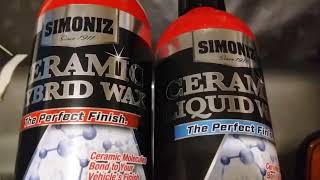 simoniz 3in1 ceramic liquid wax combo with simoniz hybrid ceramic spray wax [upl. by Rici280]