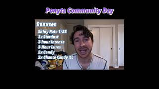 Ponyta Community Day in 60 Seconds pokemongo [upl. by Anana930]