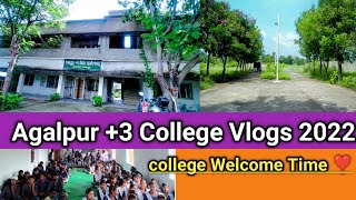 My First college vlogs 2022 odisha Agalpur Degree Science College Agalpur Rengali Odisha [upl. by Satterlee498]