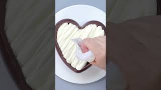 Fancy Chocolate HEART Cake Decorating Ideas shorts [upl. by Arym]