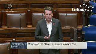 Dáil Éireann Motion on the EU Migration and Asylum Pact  1st May 2024 [upl. by Nadbus]