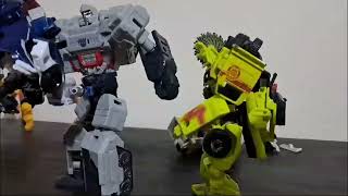 Megatron vs autobots stopmotion by emij8 [upl. by Acinehs]