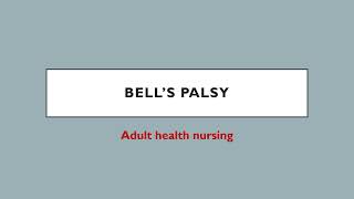 quotBell’s palsyquot detailed class for nursing students malayalam [upl. by Kerianne]