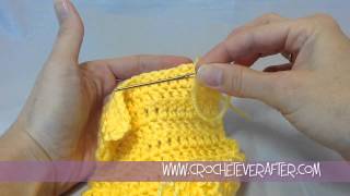 How to Fasten Off and Weave in Ends Tutorial [upl. by Annekam]