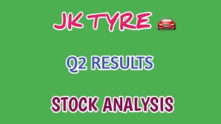 JK TYRE Q2 RESULTS 2024🔥JK TYRE STOCK ANALYSIS🔴Q2 RESULTS 2024  STOCK MARKET PLANNER [upl. by Nnaillij]