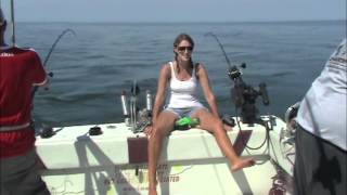 Salmon Trout Fishing Lake Ontario 2011 with ReelSilver Charters [upl. by Lamb]