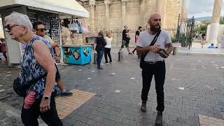 A PREACHER on a GREEK STREETCORNER in ATHENS [upl. by Rubliw555]