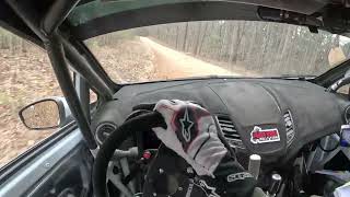 Ford Fiesta ST rally car onboard  2024 Rally in the 100 Acre Wood  SS7 Juniors Crooked Truck [upl. by Ahrens]