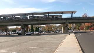 A PATCO TRAIN AND TRAFFIC ON CRYSTAL LAKE AVENUE IB WESTMONT NEW JERSEY [upl. by Eimirej]