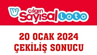 Çılgın Sayısal Loto Çekiliş Sonuçları 20 Ocak 2024 [upl. by Ynamad]