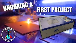 Unboxing the Monport 40W CO2 Laser  Our First Project [upl. by Ggerk]