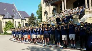 Notre Dame Victory March on the Steps of the Main Building 2017 [upl. by Isyed407]