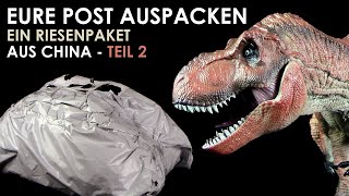 Temu Riesenpaket auspacken  Teil 2 mit Jurassic Park™ Tyrannosaurus Rex  TRex  Dinosaurier Figur [upl. by Azmuh]