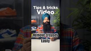 Remove creases from sneakers in 5 minutes hacks sneakercare punjabi review [upl. by Polky]