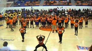 Langston University Marching Pride Band 2014 Pep Rally [upl. by Sholeen]