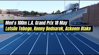 Letsile Tebogo v Kenny Bednarek v Ackeem Blake  Mouth watering 100m clash coming up  LA Grand Prix [upl. by Crockett335]