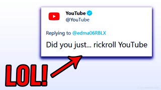 YouTube Got Rick Rolled epic [upl. by Breed127]