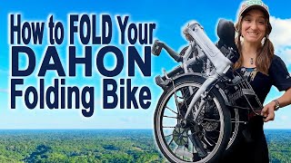 How to Fold a DAHON Foldable Bike [upl. by Marwin]