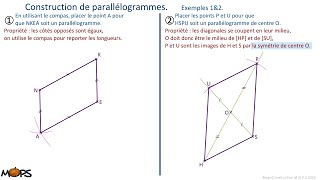 5e constructions de parallélogramme [upl. by Minnie216]