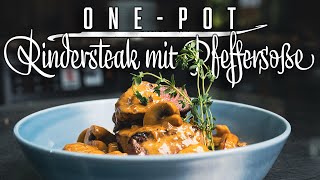 Steak mit Pfeffersoße – Stephan Schnieder kocht [upl. by Gylys]