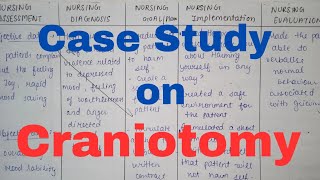 Case study on Craniotomy  Medical surgical nursing pediatrics  bsc nursing GNM nursingsecrets [upl. by Reviere]