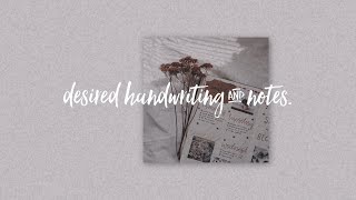 desired handwriting  notes forced [upl. by Gonzalez]