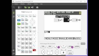 Tutorial TI83 Premium CE  Résolution déquations du 2nd degré simple [upl. by Ruthe]