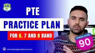 Latest PTE Practice Plan for Band 6 7 and 8  Language Academy [upl. by Ettenad]