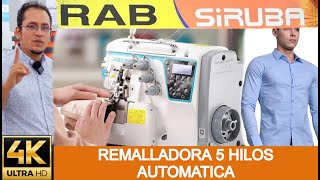 MAQUINA REMALLADORA CAMISERA AUTOMATICA C65 JACK [upl. by Enailil]