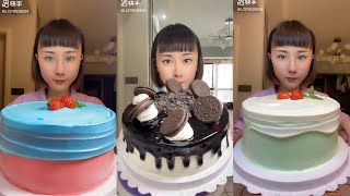 ASMR CREAMY CAKES 먹방  饮食表演  การแสดงการกิน 食事ショー [upl. by Annol]