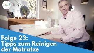 Matratze reinigen  Tipps  Folge 23 [upl. by Fanya35]