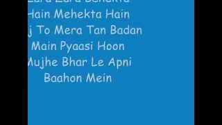 Rehna Hai Tere Dil Mein  Zara Zara Lyrics [upl. by Bettzel]