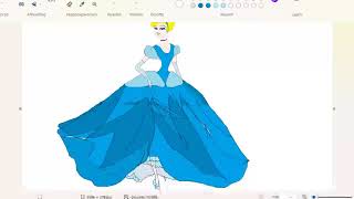 Princess Cinderella From the Disney cartoon To relax I learn to draw Fan art [upl. by Naeruat]