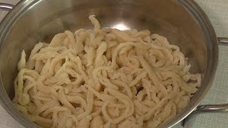 Spaetzle Basic german everyday cooking video recipe littlegasthaus [upl. by Chadburn668]