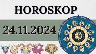 Horoskop Für 24 November 2024 Für Alle Sternzeichen [upl. by Lexerd]